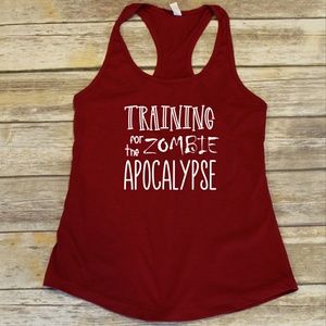 Training for the zombie apocalypse gym shirt